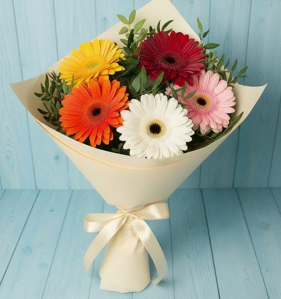 Букет цветов из: Герберы в Анискино