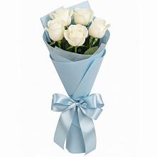 Букет 5 Белых роз Проуд #REPLACE_PRED# Анискино