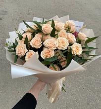 Букет Кремовые розы Латте в Анискино