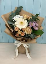 Букет цветов из:  Герберы и Хризантемы в Анискино