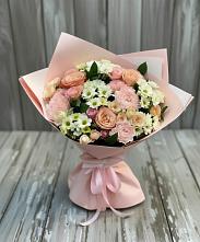 Букет цветов из:  Гвоздики, Розы и Хризантемы в Анискино