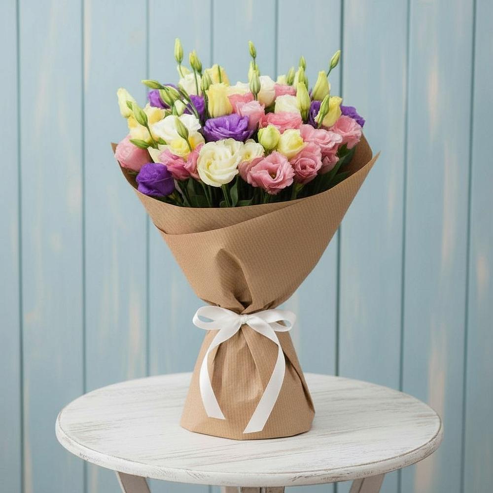 Букет цветов из: Лизиантусы в Анискино