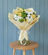 Букет цветов из:  Хризантемы и Розы #REPLACE_PRED# Анискино