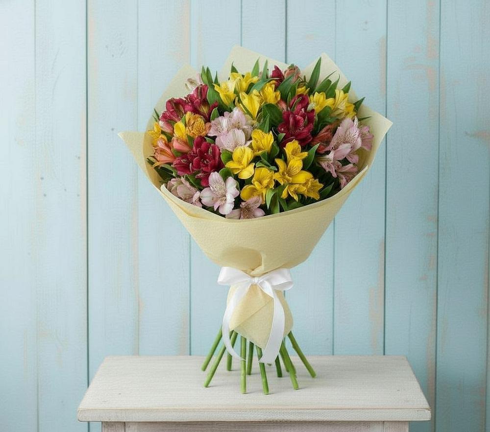 Букет цветов из: Альстромерии в Анискино