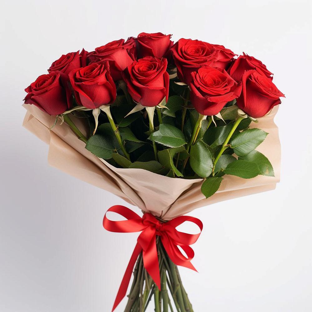 Букет 11 Красных роз Эдлесс Лав в Анискино