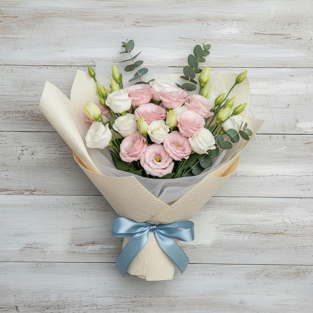 Букет цветов из: Лизиантусы в Анискино